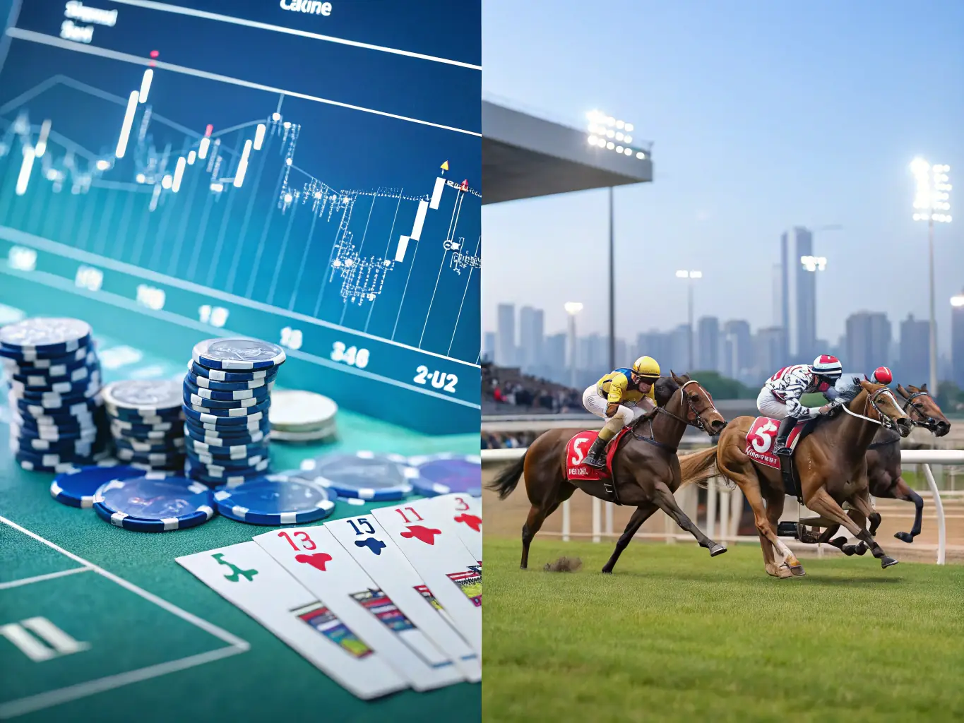 A dynamic image depicting virtual sports events, such as virtual soccer and horse racing, showcasing the fast-paced and engaging virtual betting options available on the 59brl bet platform.