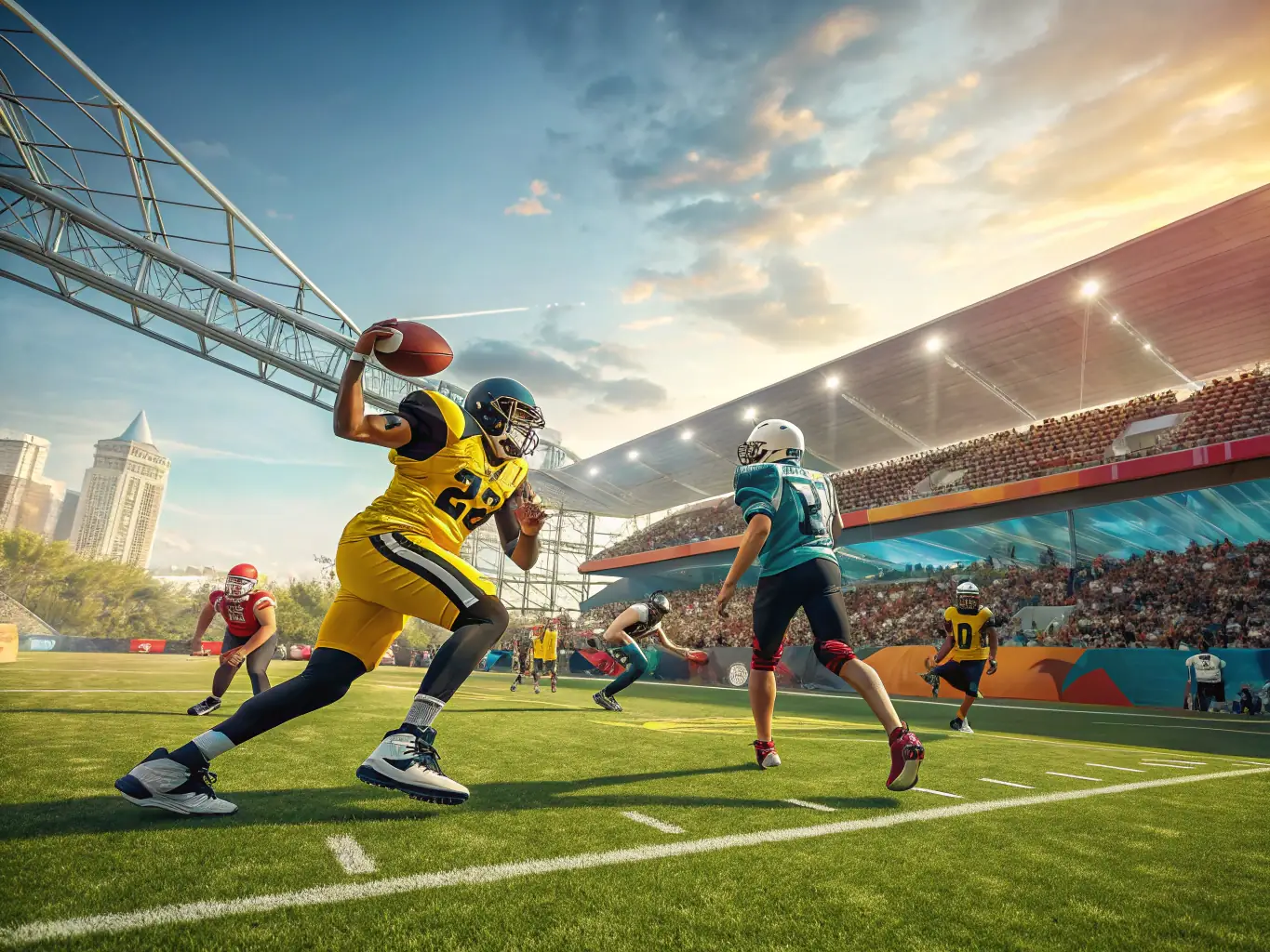 A visually appealing image of virtual sports games, showcasing realistic graphics and dynamic gameplay, with users actively participating and enjoying the virtual sports experience on the 59brl bet platform.